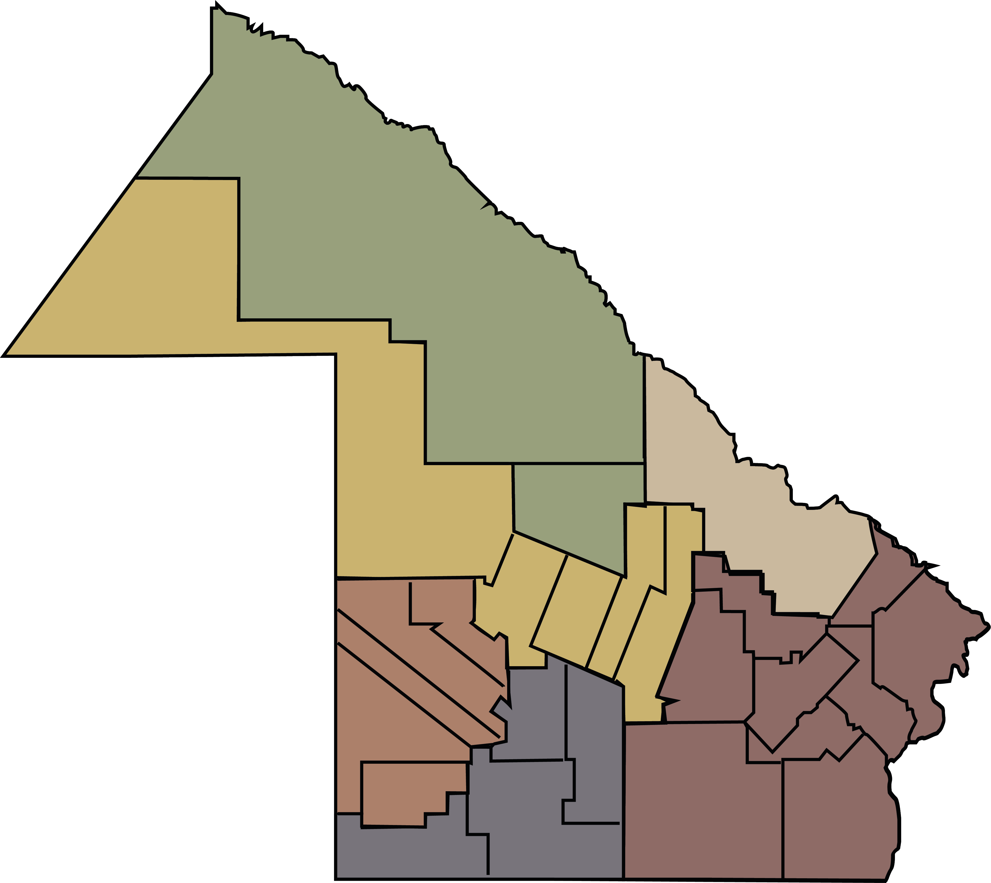 Mapa de circunscripciones judiciales